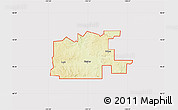 Physical Map of ZIP code 58535, cropped outside