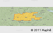 Savanna Style Panoramic Map of ZIP code 58535
