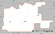 Gray Simple Map of ZIP code 58535