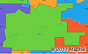 Political Simple Map of ZIP code 58535