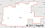 Silver Style Simple Map of ZIP code 58535