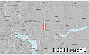 Gray 3D Map of ZIP code 58553
