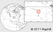Blank Location Map of ZIP code 58553