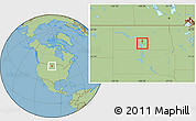 Savanna Style Location Map of ZIP code 58553