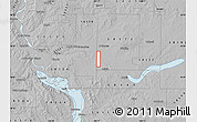 Gray Map of ZIP code 58553