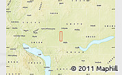 Physical Map of ZIP code 58553