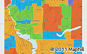 Political Map of ZIP code 58553