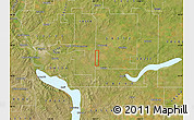 Satellite Map of ZIP code 58553