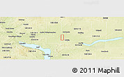 Physical Panoramic Map of ZIP code 58553