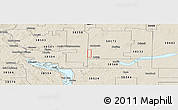 Shaded Relief Panoramic Map of ZIP code 58553