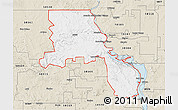 Classic Style 3D Map of ZIP code 58554