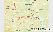 Physical 3D Map of ZIP code 58554