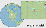 Savanna Style Location Map of ZIP code 58554