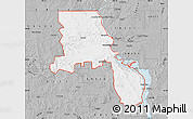 Gray Map of ZIP code 58554