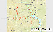 Physical Map of ZIP code 58554
