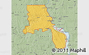 Savanna Style Map of ZIP code 58554