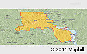 Savanna Style Panoramic Map of ZIP code 58554
