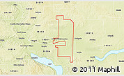 Physical 3D Map of ZIP code 58558