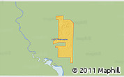Savanna Style 3D Map of ZIP code 58558, single color outside