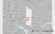 Gray Map of ZIP code 58558