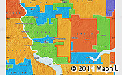 Political Map of ZIP code 58558
