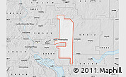 Silver Style Map of ZIP code 58558