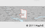 Gray Panoramic Map of ZIP code 58558