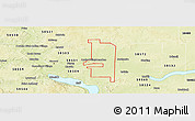 Physical Panoramic Map of ZIP code 58558