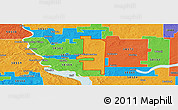 Political Panoramic Map of ZIP code 58558