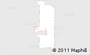 Silver Style Simple Map of ZIP code 58558