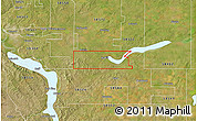 Satellite 3D Map of ZIP code 58560