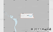 Gray Map of ZIP code 58560, single color outside