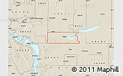 Shaded Relief Map of ZIP code 58560