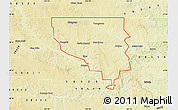 Physical Map of ZIP code 58563