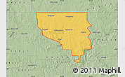 Savanna Style Map of ZIP code 58563