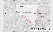 Silver Style Map of ZIP code 58563
