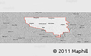 Gray Panoramic Map of ZIP code 58563