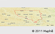 Physical Panoramic Map of ZIP code 58563