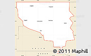 Classic Style Simple Map of ZIP code 58563