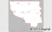 Gray Simple Map of ZIP code 58563