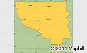 Savanna Style Simple Map of ZIP code 58563