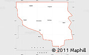 Silver Style Simple Map of ZIP code 58563