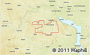 Physical 3D Map of ZIP code 58566
