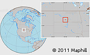 Gray Location Map of ZIP code 58566