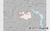 Gray Map of ZIP code 58566