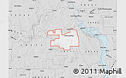Silver Style Map of ZIP code 58566