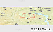 Physical Panoramic Map of ZIP code 58566