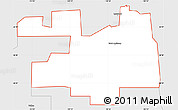Silver Style Simple Map of ZIP code 58566