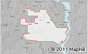 Gray 3D Map of ZIP code 58570