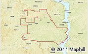 Physical 3D Map of ZIP code 58570